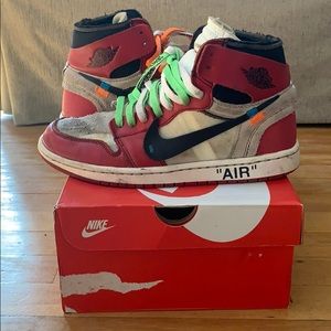Air Jordan 1 Off White Chicago Size 9 OW Rare SB
